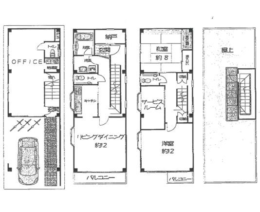 Floor plan. 36,600,000 yen, 3LDK, Land area 80.46 sq m , Building area 193.26 sq m spacious 2SLDK + is a store