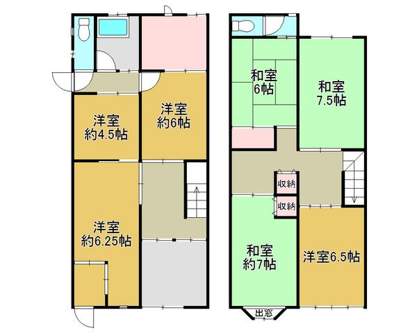 Floor plan. 19,800,000 yen, 6DK, Land area 79.88 sq m , Clear some floor plan of the building area 99.54 sq m 6DK, Please one room for children
