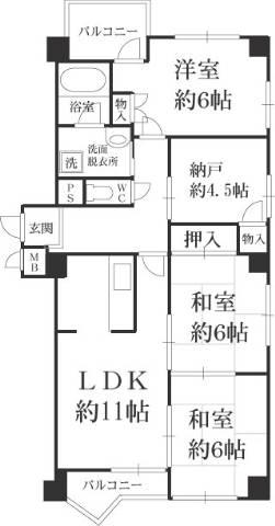 Floor plan. 3LDK + S (storeroom), Price 22,800,000 yen, Occupied area 77.35 sq m , Balcony area 6.21 sq m floor plan