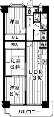 Floor plan. 2LDK + S (storeroom), Price 14.3 million yen, Occupied area 68.58 sq m