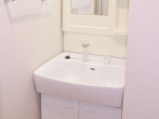 Washroom. Independent wash basin