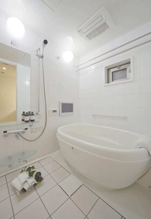 Bathing-wash room.  [Bathroom] Space that is not essential in order to spend the daily rhythm well. Cleanliness and beauty commitment, It finished the day-to-day life in pleasure-free room of the design ( ※ )