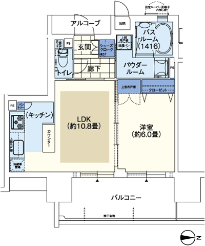 Floor: 1LDK, occupied area: 40.12 sq m, Price: 24.8 million yen