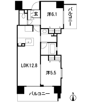 Floor: 2LDK, occupied area: 53.82 sq m, Price: 33.8 million yen