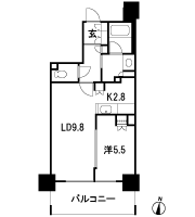 Floor: 1LDK, occupied area: 43.89 sq m, Price: 23.9 million yen