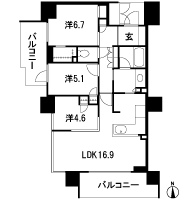 Floor: 2LDK + F ・ 3LDK, occupied area: 76.53 sq m, Price: 41,900,000 yen ・ 46,200,000 yen