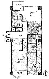 Floor plan. 3LDK + S (storeroom), Price 23.8 million yen, Occupied area 77.35 sq m , Balcony area 6.21 sq m angle room 3LDK + S!