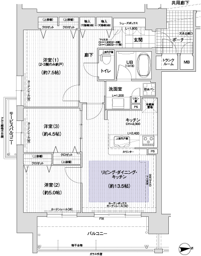Floor: 3LDK, occupied area: 73.18 sq m, Price: 37.5 million yen ・ 39,900,000 yen