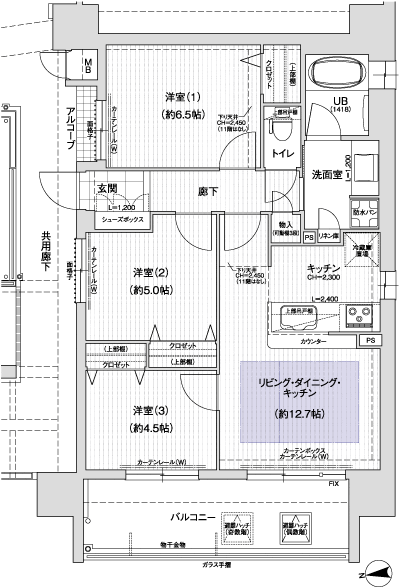 Floor: 3LDK, occupied area: 66 sq m, Price: 32.9 million yen