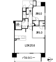 Floor: 2LDK, occupied area: 69.37 sq m, Price: 35,600,000 yen ・ 37,400,000 yen