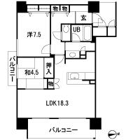 Floor: 1LDK + N ・ 2LDK, occupied area: 73.18 sq m, Price: 37.5 million yen ・ 39,900,000 yen