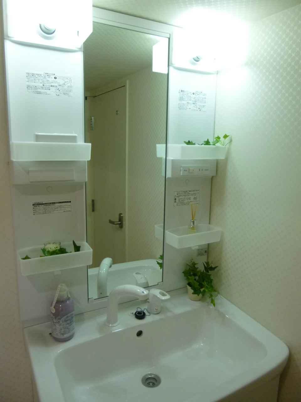 Wash basin, toilet.  ・ We had made vanity