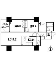 Floor: 2LDK, occupied area: 58.92 sq m, Price: 31,260,000 yen