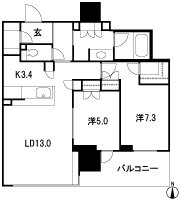 Floor: 2LDK, occupied area: 66.72 sq m, Price: 33,290,000 yen