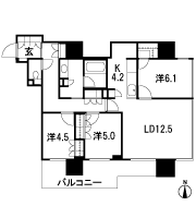 Floor: 3LDK, occupied area: 81.21 sq m, Price: 43,730,000 yen