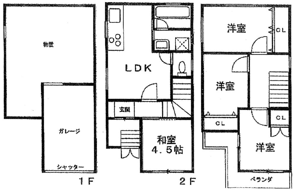 Floor plan. 31,800,000 yen, 4LDK, Land area 46.47 sq m , Building area 101.7 sq m