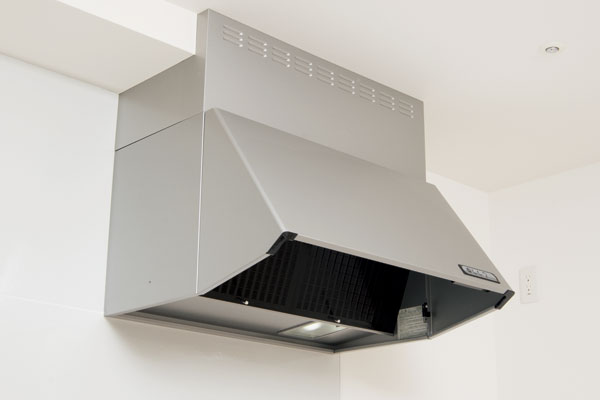 Kitchen.  [Boot-shaped range hood] Simple design and usability has been emphasized (same specifications)