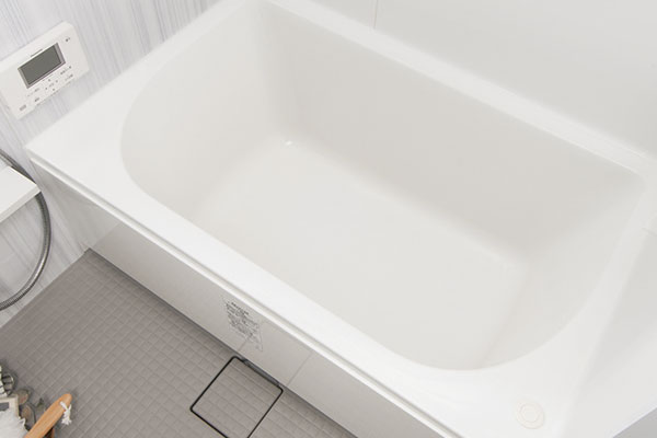 Bathing-wash room.  [Arch line tub] Even in a compact bathroom, It is relaxing asymmetrical design (same specifications)