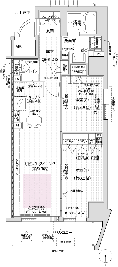 Floor: 2LDK, occupied area: 53.12 sq m, Price: 28,886,000 yen