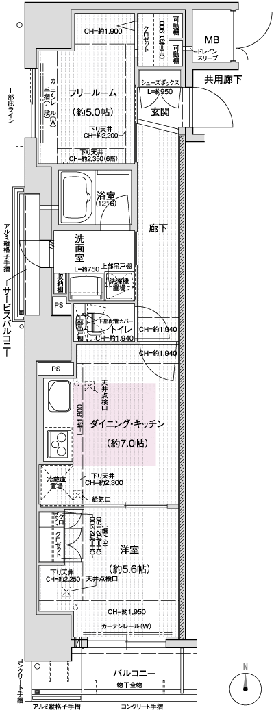 Floor: 1DK + F, the area occupied: 45.91 sq m, Price: 23,993,000 yen