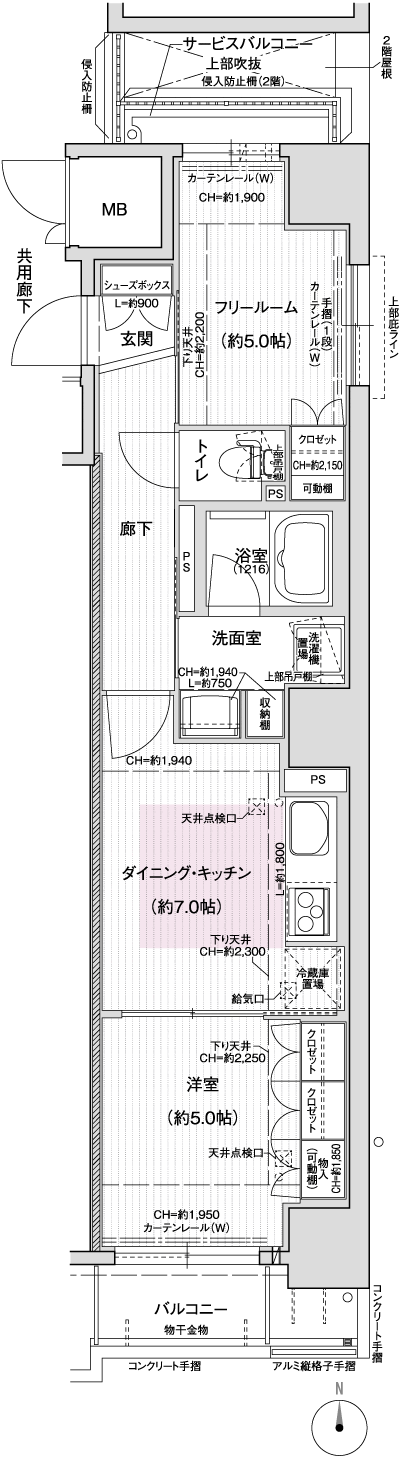 Floor: 1DK + F, the area occupied: 45.99 sq m, Price: 23,478,600 yen ・ 24,095,400 yen
