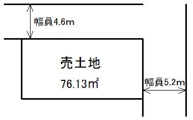 Compartment figure. Land price 34,800,000 yen, Land area 76.13 sq m
