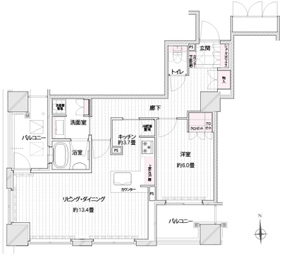 Floor: 1LDK, occupied area: 59.22 sq m, Price: 29.2 million yen