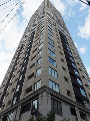 Building appearance. Healing space surrounded by the green floating in the city center,  High-rise rental of the 36-storey