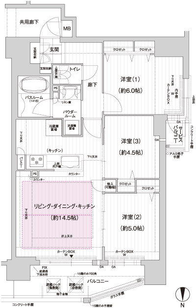 Floor: 3LDK, occupied area: 67.81 sq m, Price: 41,324,400 yen