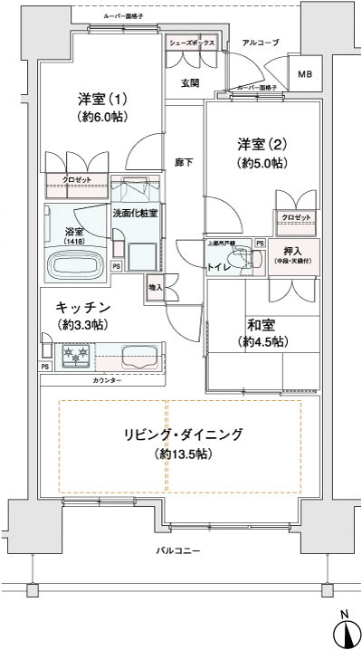 Floor: 3LDK, occupied area: 70.13 sq m, Price: 28,900,000 yen ・ 31,600,000 yen