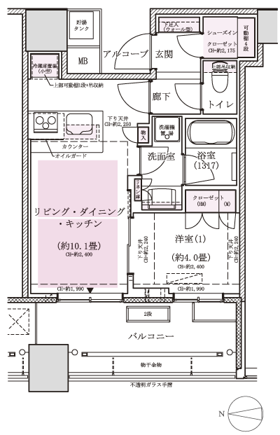 Floor: 1LDK, occupied area: 37.29 sq m, Price: 25,130,236 yen