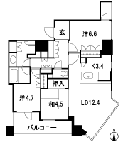 Floor: 3LDK, occupied area: 77.02 sq m, Price: 52,915,758 yen ・ 55,178,615 yen