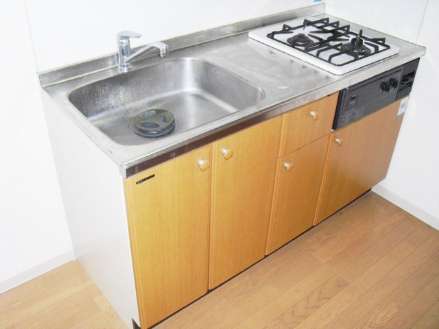 Kitchen. Pat dishes in 2 lot gas stoves! 