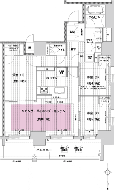 Floor: 3LDK ・ 2LDK + F, the area occupied: 77.12 sq m, Price: 41,991,000 yen