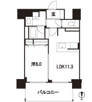 Floor: 1LDK, the area occupied: 43.6 sq m, Price: 25,661,200 yen