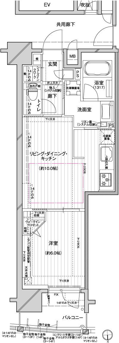 Floor: 1LDK, occupied area: 40.22 sq m, Price: 21.8 million yen