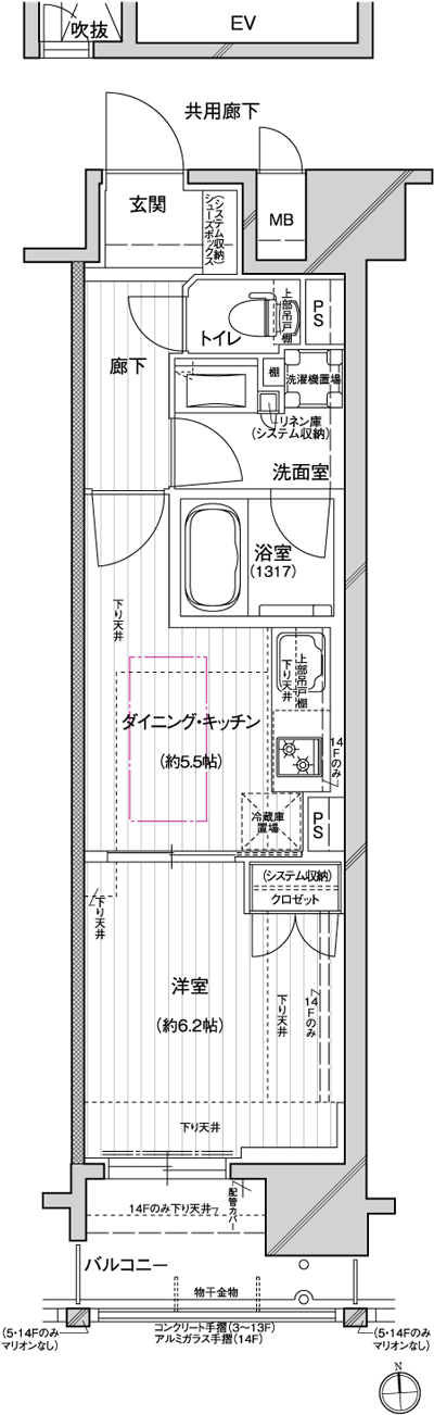 Floor: 1DK, occupied area: 32.51 sq m, Price: 17,670,000 yen
