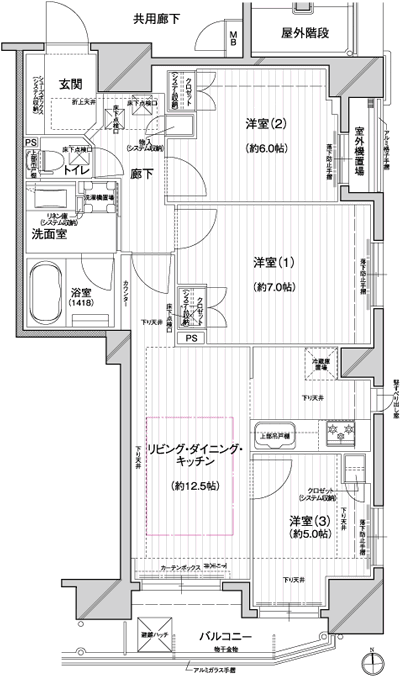 Floor: 3LDK, occupied area: 68.08 sq m, Price: 37,671,000 yen