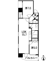 Floor: 2LDK, occupied area: 60.17 sq m, Price: 25,216,000 yen