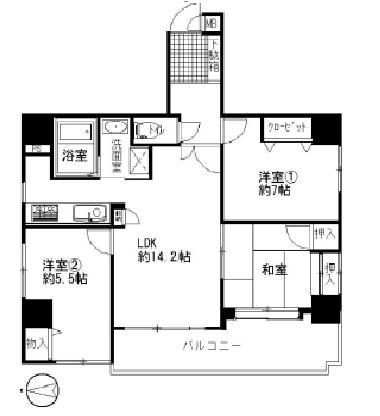 Floor plan. 3LDK, Price 24,800,000 yen, Footprint 71.8 sq m , Balcony area 11.57 sq m