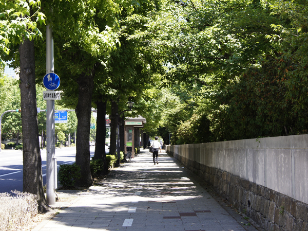 While a peripheral streets (about 750m) the center of Osaka City, Green also many in the surrounding local, familiar big park such as Palace Naniwa Historical Park (about 620m). Drifts air of calm and quiet when entering the medium from the main street
