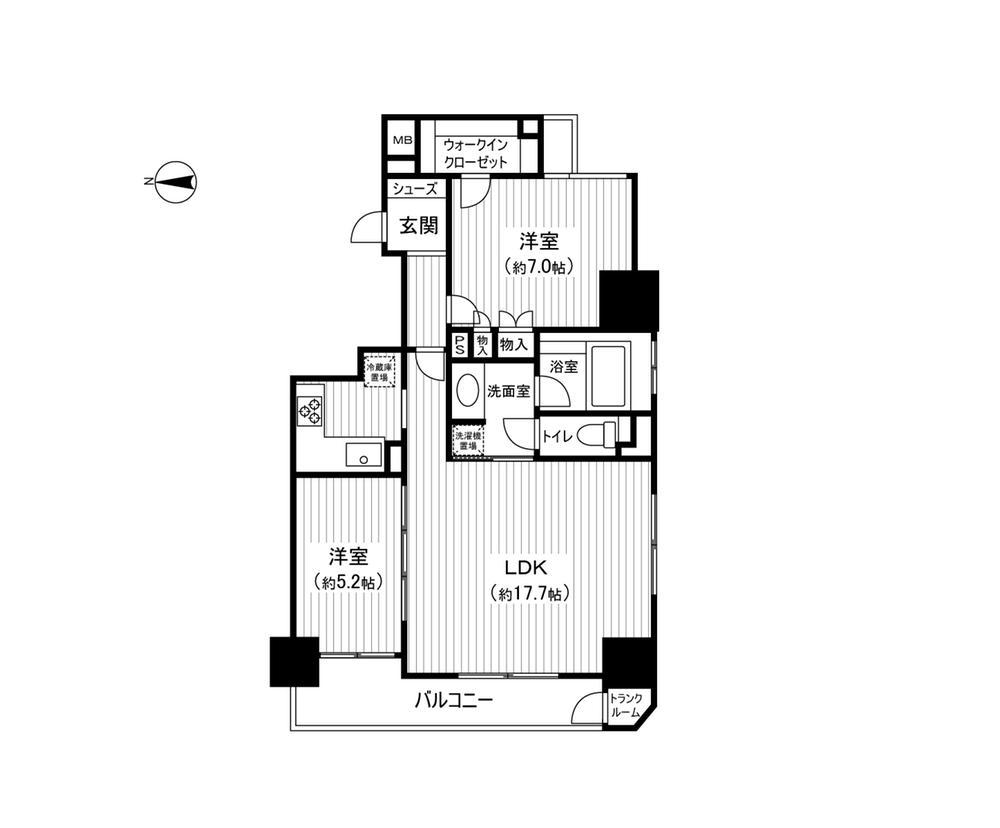 Floor plan. What city corner room! Walk-in closet and trunk room Yes! It is housed enhancement