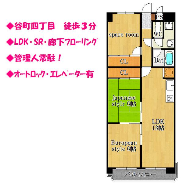 Floor plan. 3LDK, Price 14.3 million yen, Occupied area 68.58 sq m , Balcony area 6.03 sq m