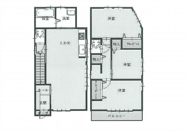 Floor plan. 26,800,000 yen, 3LDK, Land area 59.9 sq m , Building area 71.68 sq m