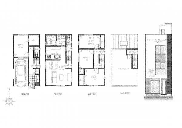 Floor plan. 33,800,000 yen, 4LDK, Land area 46.24 sq m , Building area 107.59 sq m