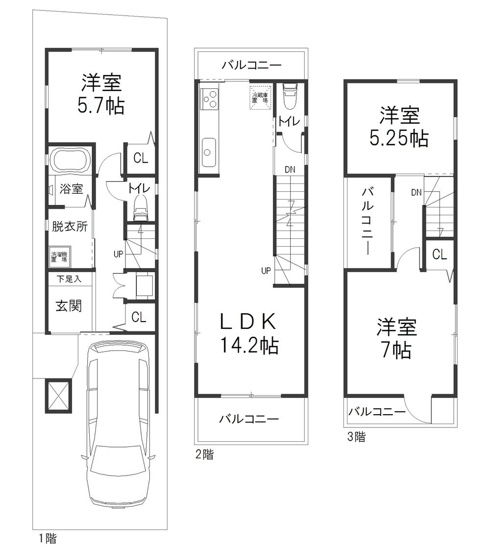 Building plan example (Perth ・ appearance). Building plan example Building area 78.56 sq m