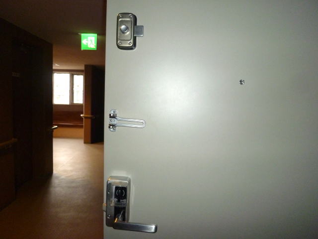 Security. Entrance double lock