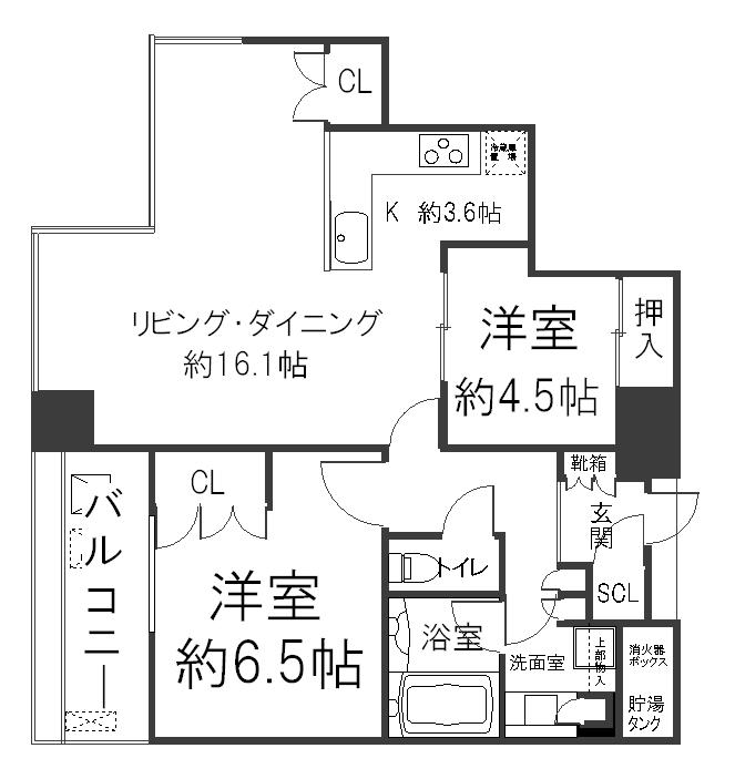Floor plan. 2LDK, Price 42,900,000 yen, Occupied area 70.03 sq m , Balcony area 8.52 sq m 2LDK 70.03 sq m