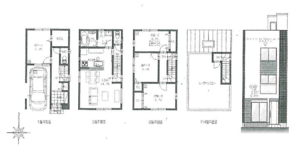 Floor plan. 33,800,000 yen, 4LDK, Land area 52.8 sq m , Building area 96.34 sq m