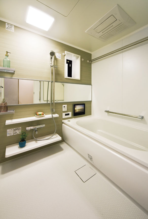 Bathing-wash room.  [Bathroom] It has been designed to enjoy leisurely bath time of relaxation, It is healing relax space feel a delicate concern (A type model room)